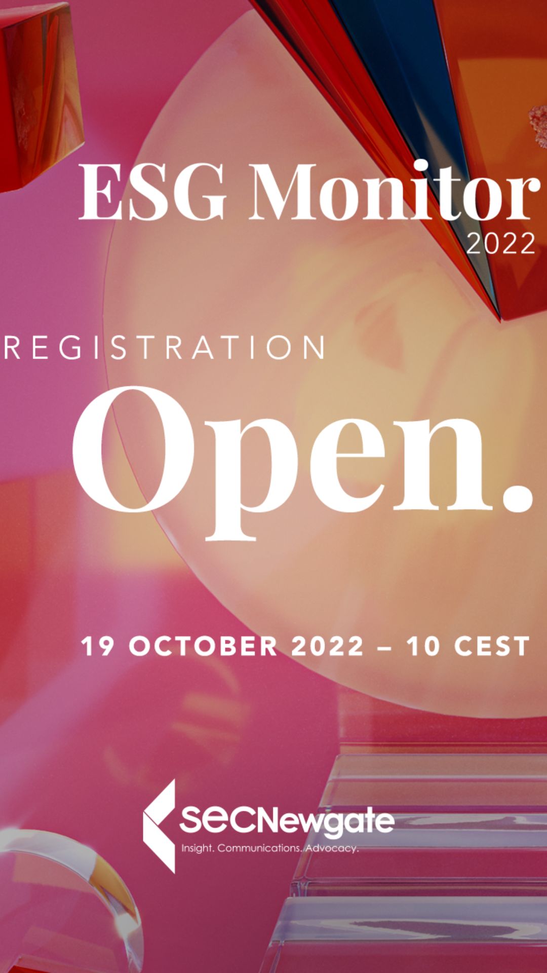 Register now to ESG Monitor 2022